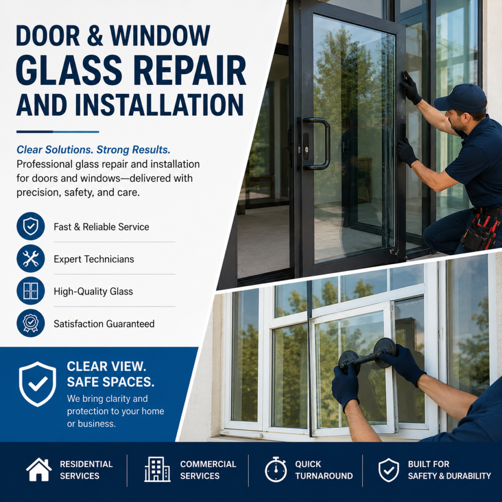 Door & Window Glass Repair and Installation